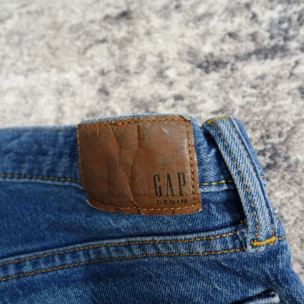 GAP Denim Slim Stretch Jeans Mens 31x30 Medium Wash Authentic Cotton Elastane - Picture 6 of 16